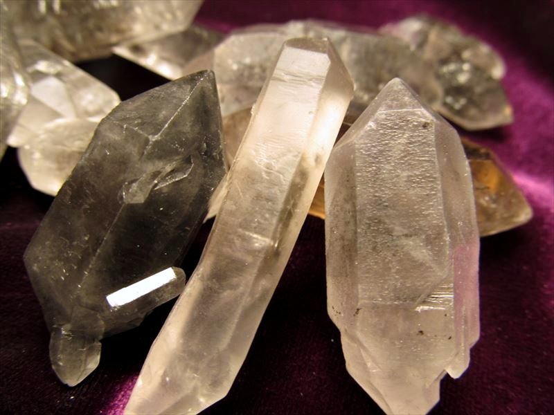 ネット買取 アクアマリン水晶 ポイント 結晶 クオーツ クリスタル原石