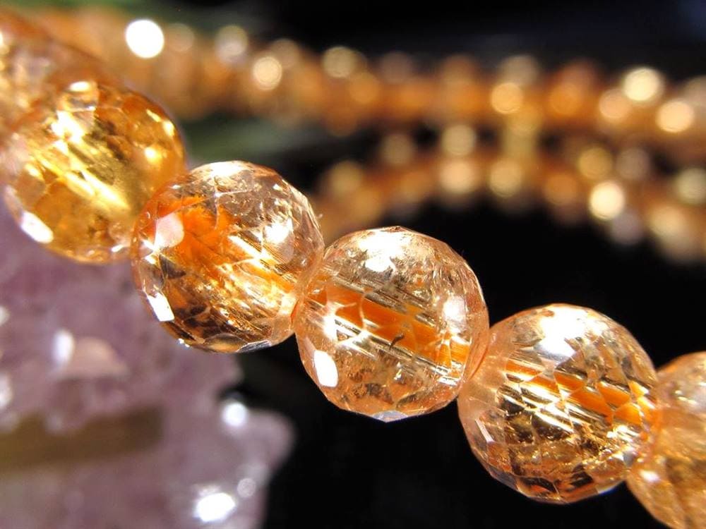 インペリアルトパーズ ブレスレット トパーズ 誕生石 宝石