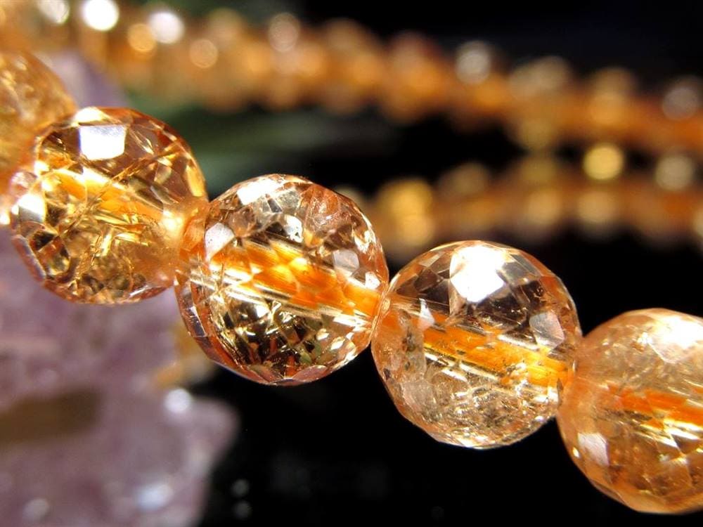 インペリアルトパーズ ブレスレット トパーズ 誕生石 宝石