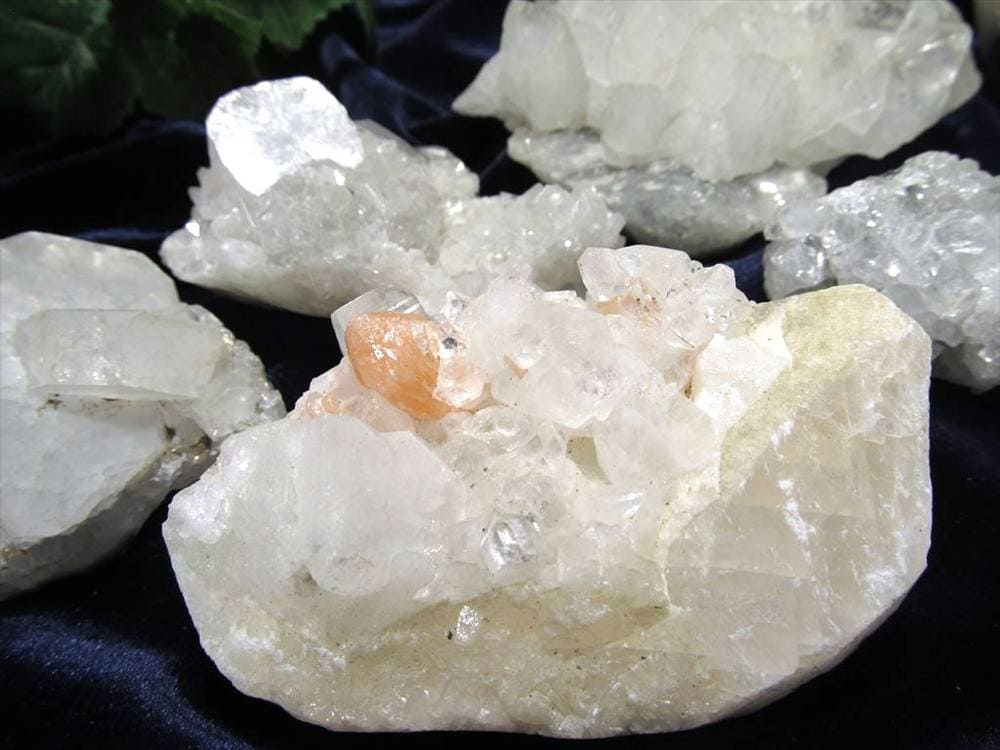 クラスターセット アポフィライト スティルバイト ヒューランダイト クラスター 詰め合わせ