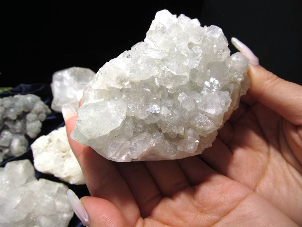 クラスターセット アポフィライト スティルバイト ヒューランダイト クラスター 詰め合わせ