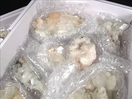 クラスターセット アポフィライト スティルバイト ヒューランダイト クラスター 詰め合わせ