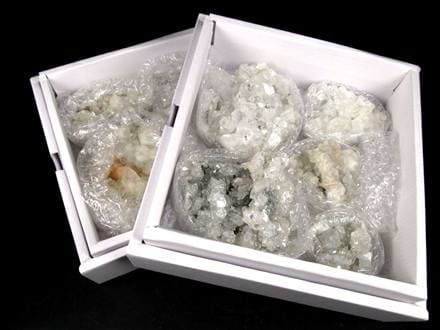 クラスターセット アポフィライト スティルバイト ヒューランダイト クラスター 詰め合わせ