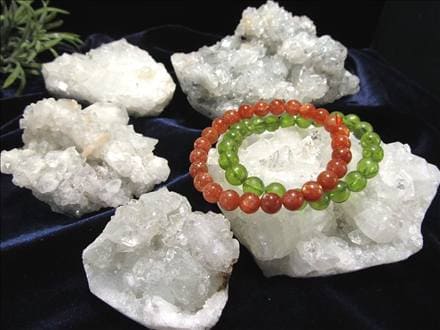 クラスターセット アポフィライト スティルバイト ヒューランダイト クラスター 詰め合わせ