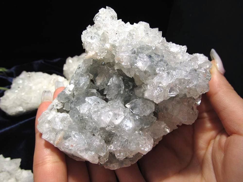 クラスターセット アポフィライト スティルバイト ヒューランダイト クラスター 詰め合わせ