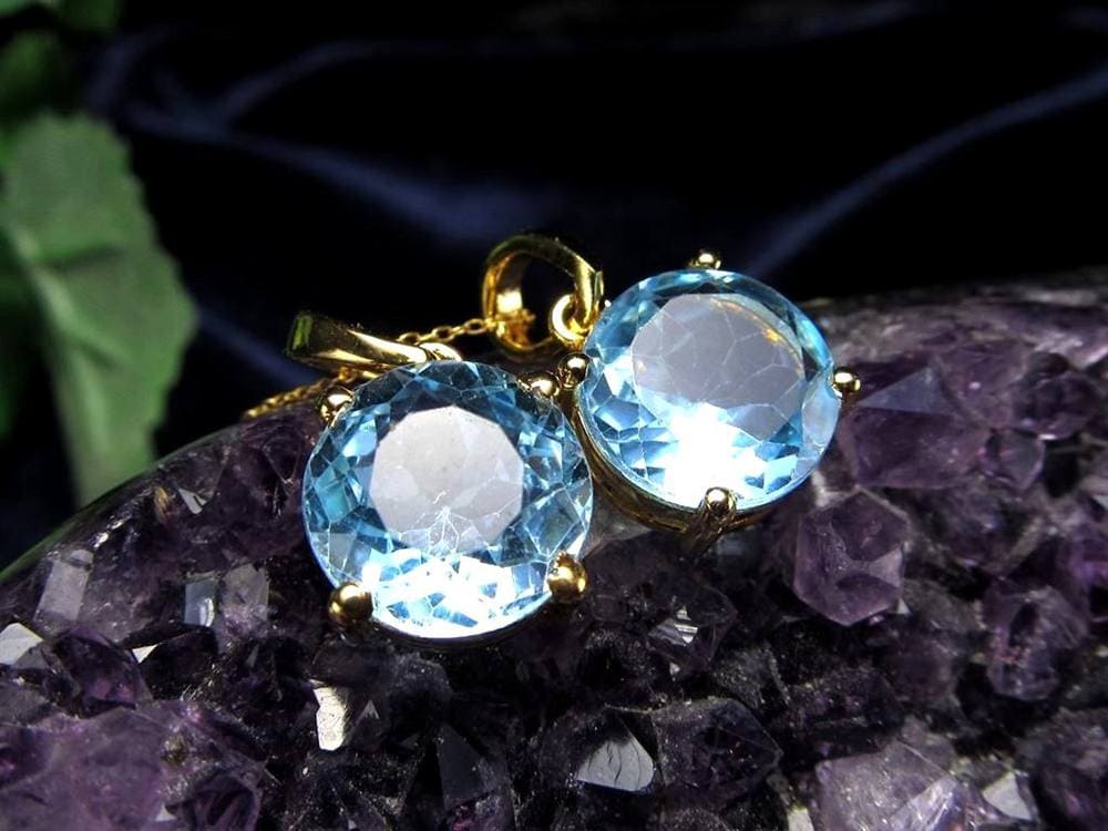 スイスブルートパーズ ペンダントトップ Silver925 シルバー トパーズ