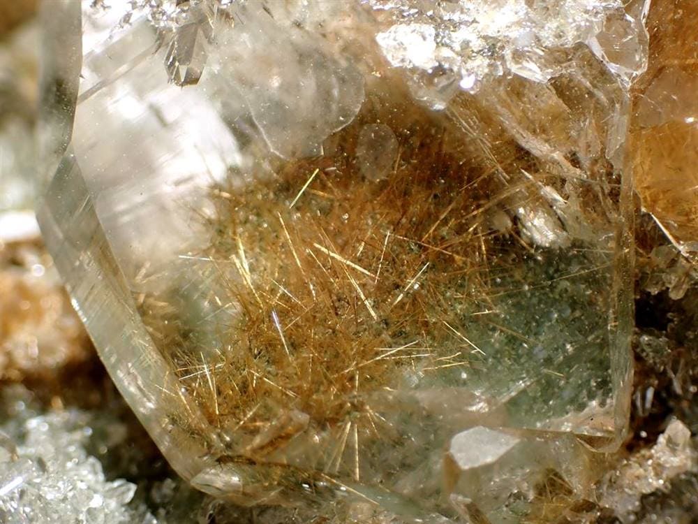 マニハール産 ヒマラヤ マニハール産水晶 水晶クラスター ゴールドルチル