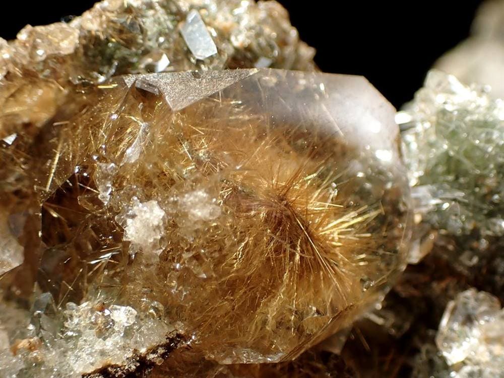 マニハール産 ヒマラヤ マニハール産水晶 水晶クラスター ゴールドルチル