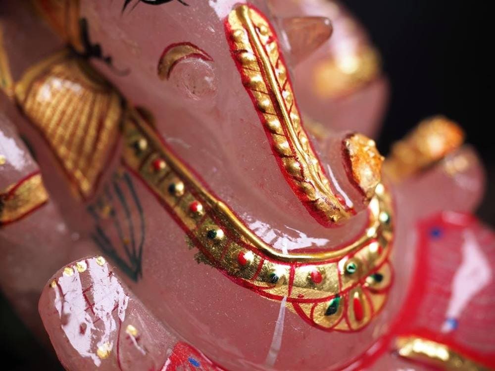 ローズクォーツガネーシャ ガネーシャ ローズガネーシャ 天然石ガネーシャ 夢を叶える象