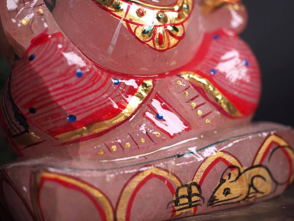 ローズクォーツガネーシャ ガネーシャ ローズガネーシャ 天然石ガネーシャ 夢を叶える象