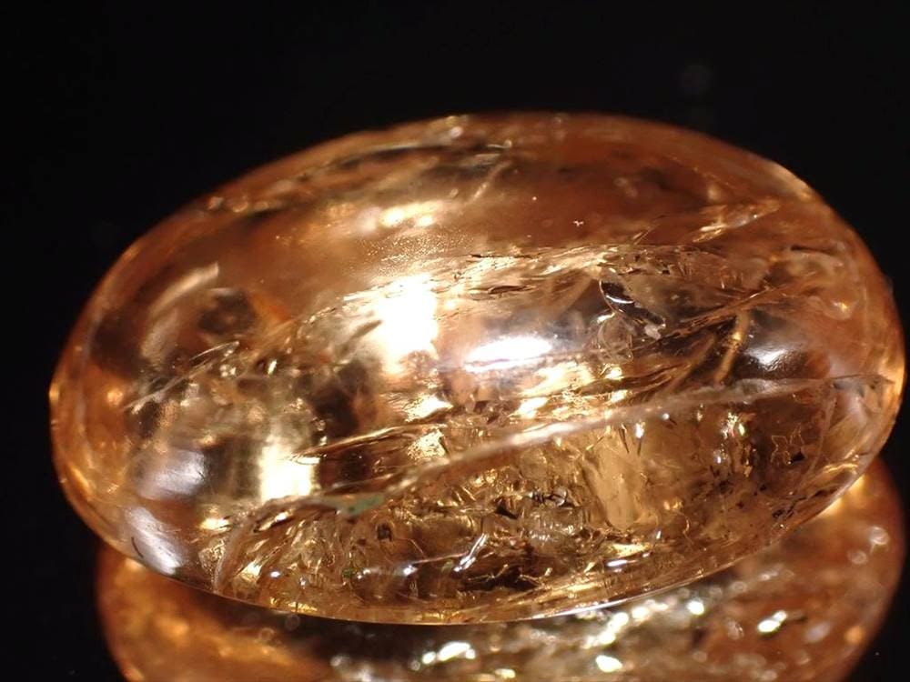 インペリアルトパーズ 宝石 ルース 11月の誕生石 カボション