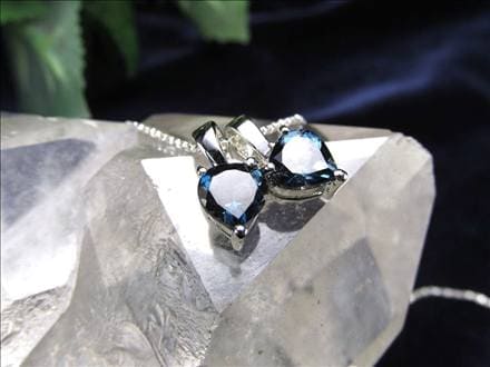 ロンドンブルー トパーズ ペンダントトップ カット インディゴブルー 11月の誕生石