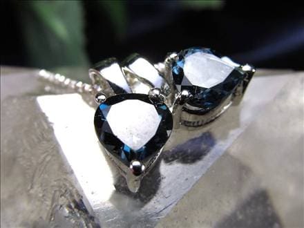 ロンドンブルー トパーズ ペンダントトップ カット インディゴブルー 11月の誕生石