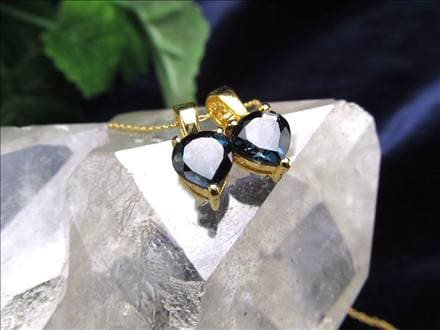 ロンドンブルー トパーズ ペンダントトップ カット インディゴブルー 11月の誕生石