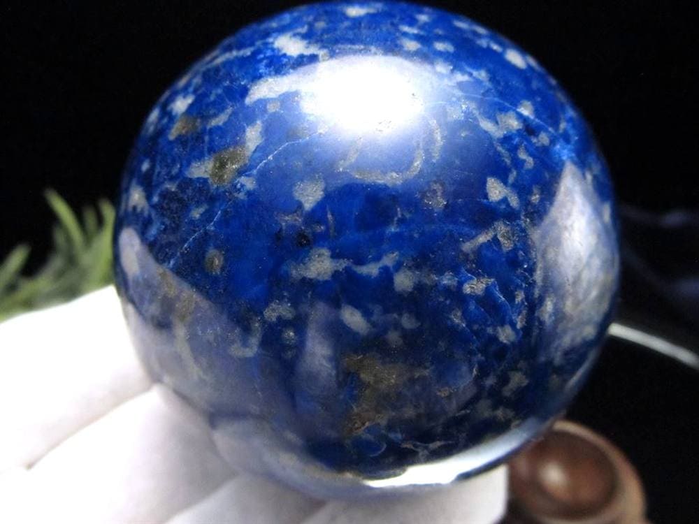 ラピスラズリ 丸玉 パイライト スフィア カルサイト