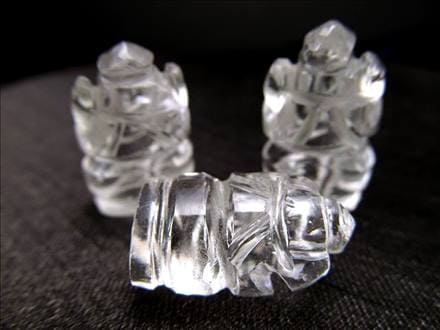 ガネーシャ 夢を叶える象 彫刻 すいしょう 天然石ガネーシャ