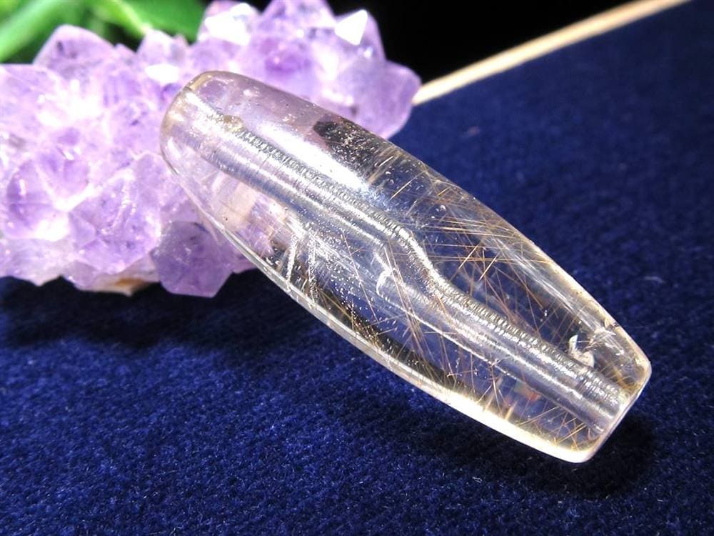 マニハール クォーツ 天珠型 ビーズ石 ヒマラヤ山脈 水晶 御守り