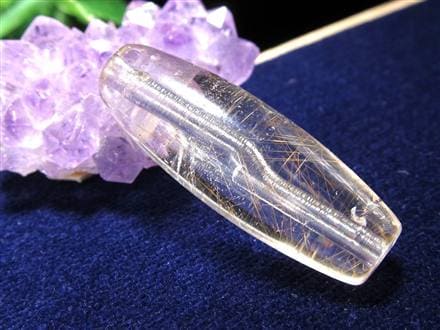 マニハール クォーツ 天珠型 ビーズ石 ヒマラヤ山脈 水晶 御守り
