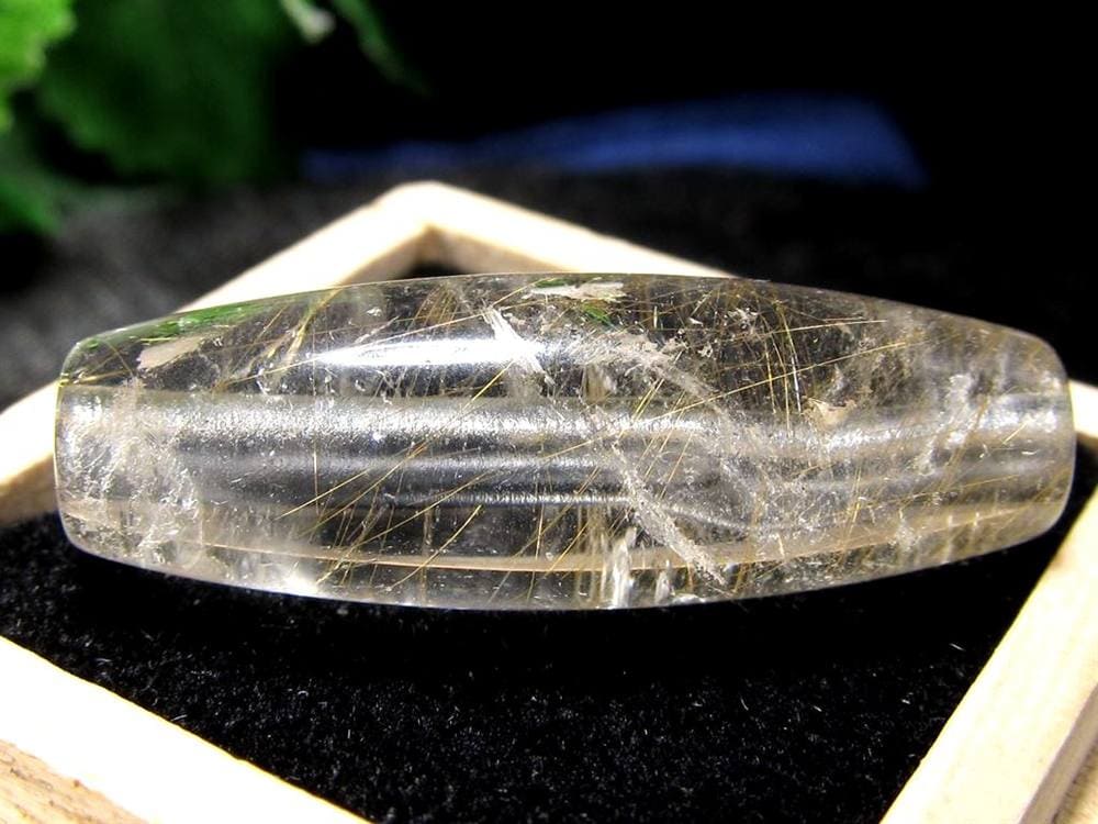 マニハール クォーツ 天珠型 ビーズ石 ヒマラヤ山脈 水晶 御守り
