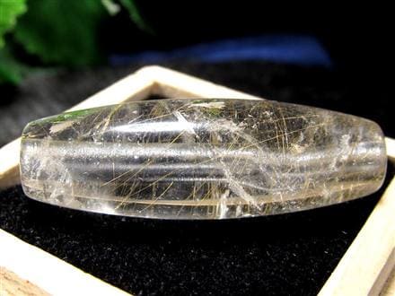 マニハール クォーツ 天珠型 ビーズ石 ヒマラヤ山脈 水晶 御守り