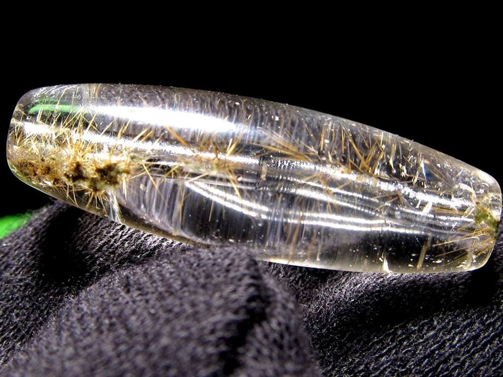 マニハール クォーツ 天珠型 ビーズ石 ヒマラヤ山脈 水晶 御守り