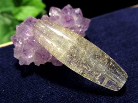 マニハール クォーツ 天珠型 ビーズ石 ヒマラヤ山脈 水晶 御守り