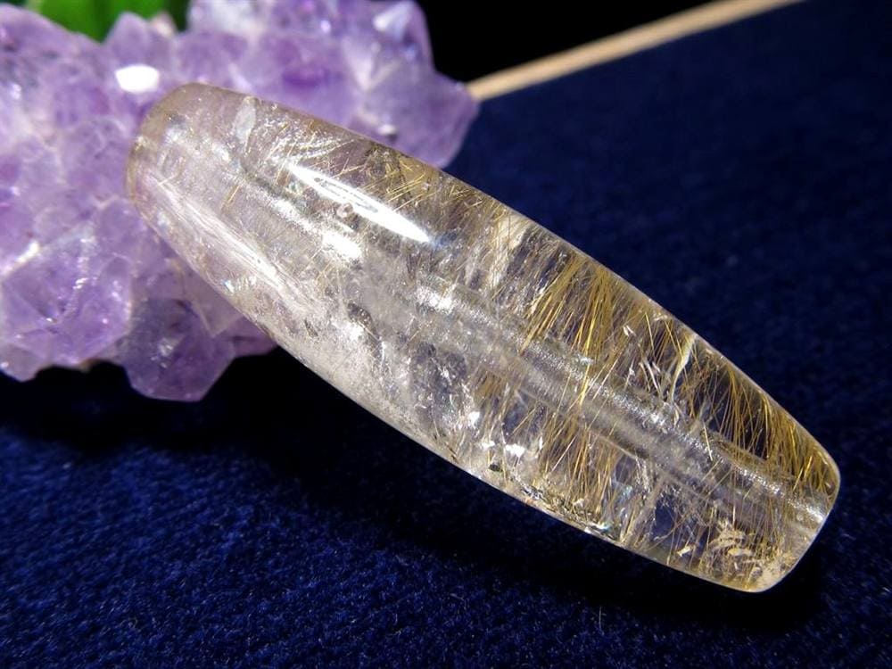 マニハール クォーツ 天珠型 ビーズ石 ヒマラヤ山脈 水晶 御守り
