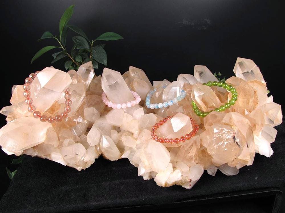 マニカランクォーツ 原石 水晶 マニカラン産 クラスター