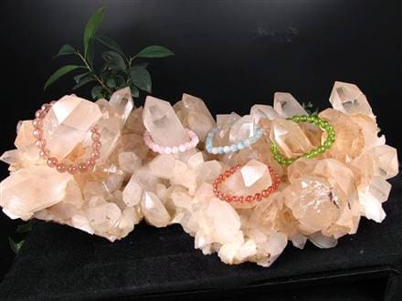 マニカランクォーツ 原石 水晶 マニカラン産 クラスター