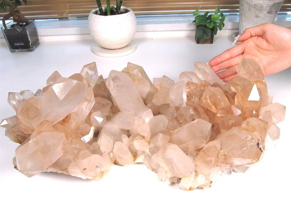 マニカランクォーツ 原石 水晶 マニカラン産 クラスター