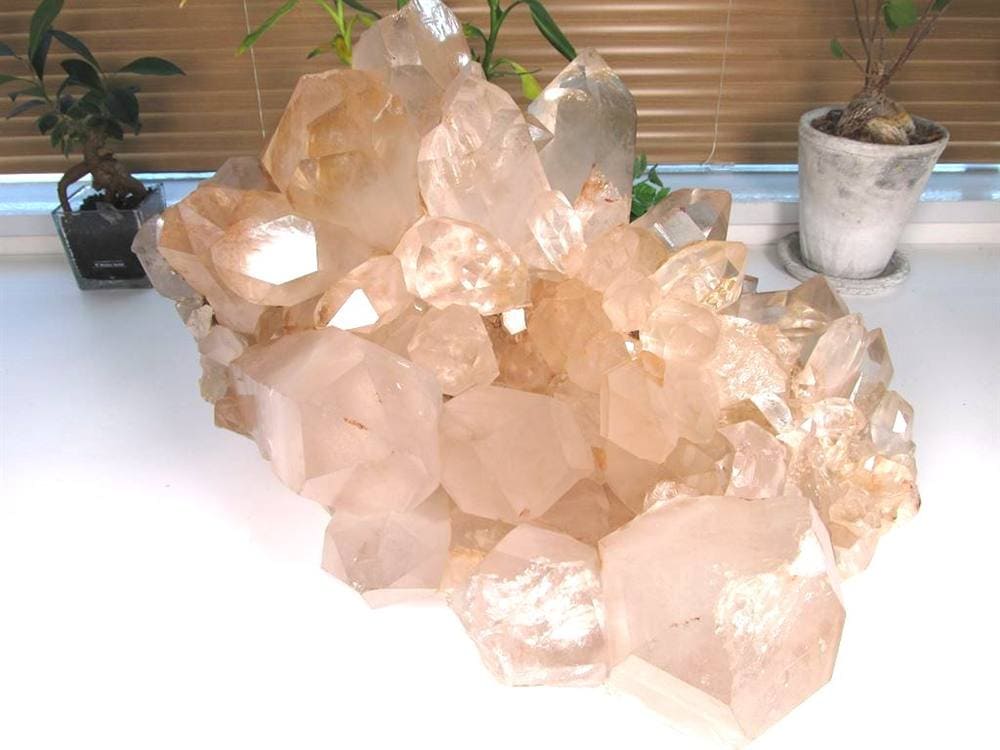 マニカランクォーツ 原石 水晶 マニカラン産 クラスター