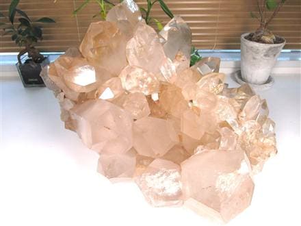 マニカランクォーツ 原石 水晶 マニカラン産 クラスター