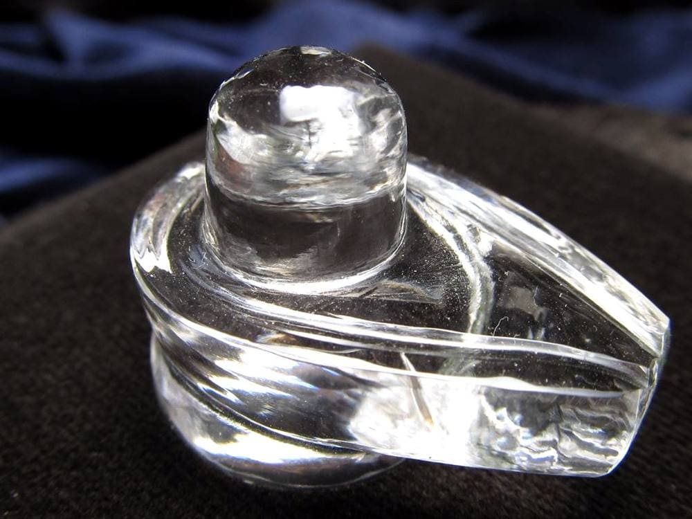 マニカランクォーツ シバリンガム ヨニ 水晶 マニカラン産 ヒマラヤ シヴァ神