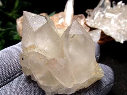 マニカランクォーツ 原石 水晶 マニカラン産 クラスター