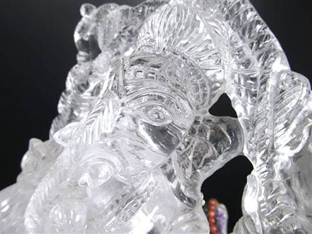 ガネーシャ 夢を叶える象 マニカラン水晶 ヒマラヤ水晶 天然石ガネーシャ