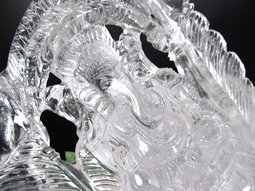 ガネーシャ 夢を叶える象 マニカラン水晶 ヒマラヤ水晶 天然石ガネーシャ