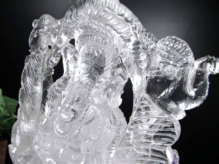 ガネーシャ 夢を叶える象 マニカラン水晶 ヒマラヤ水晶 天然石ガネーシャ