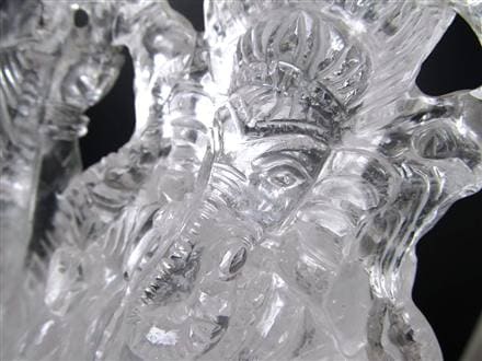 ガネーシャ 夢を叶える象 マニカラン水晶 ヒマラヤ水晶 天然石ガネーシャ