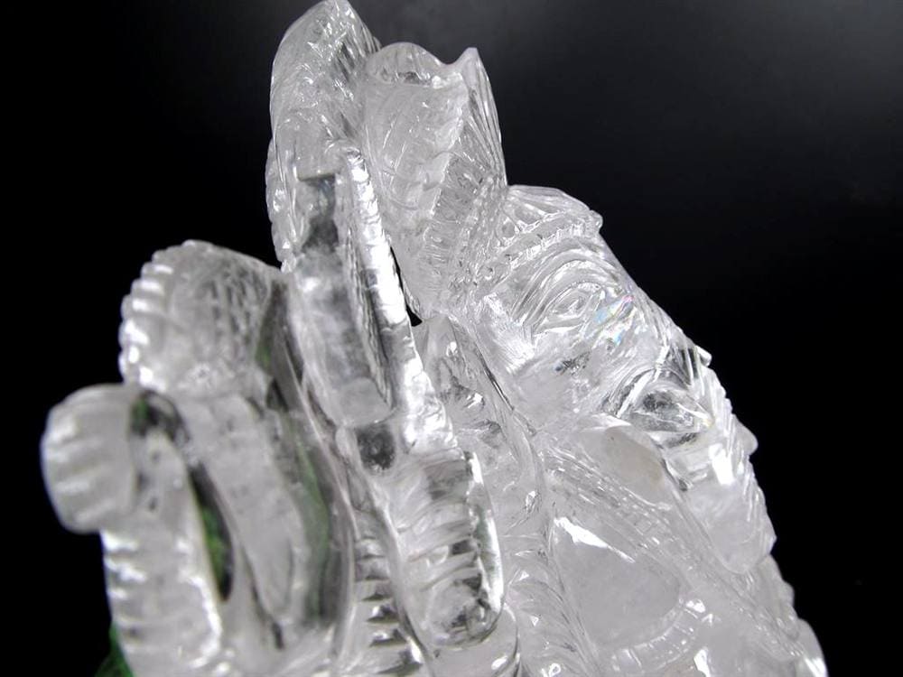 ガネーシャ 夢を叶える象 マニカラン水晶 ヒマラヤ水晶 天然石ガネーシャ