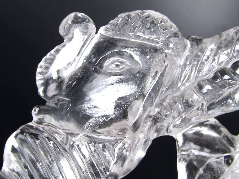 ガネーシャ 夢を叶える象 マニカラン水晶 ヒマラヤ水晶 天然石ガネーシャ