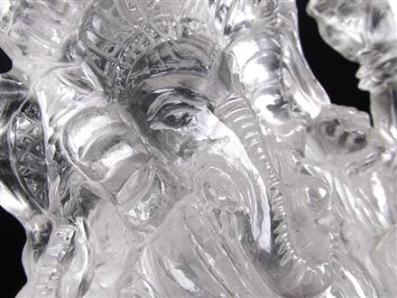 ガネーシャ 夢を叶える象 マニカラン水晶 ヒマラヤ水晶 天然石ガネーシャ