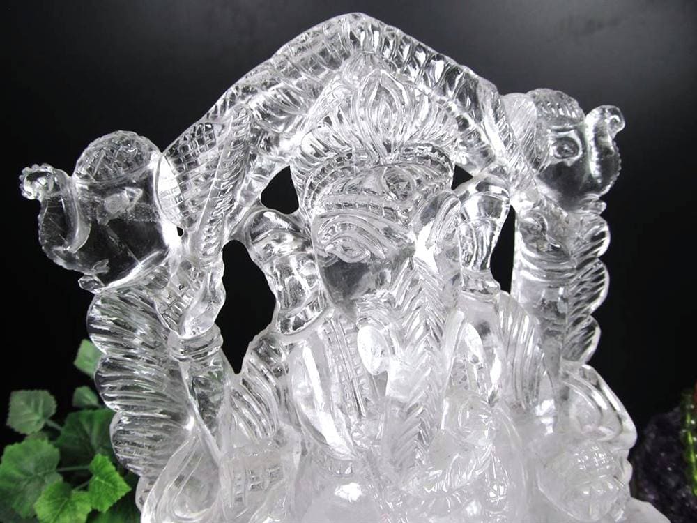 ガネーシャ 夢を叶える象 マニカラン水晶 ヒマラヤ水晶 天然石ガネーシャ