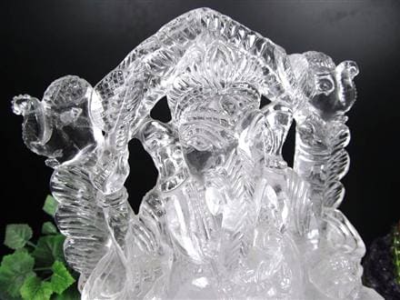 ガネーシャ 夢を叶える象 マニカラン水晶 ヒマラヤ水晶 天然石ガネーシャ