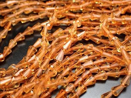 シトリン 黄水晶 ドロップカット ネックレスパーツ ブレスパーツ