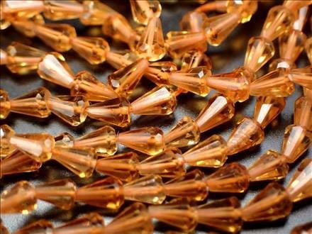 シトリン 黄水晶 ドロップカット ネックレスパーツ ブレスパーツ