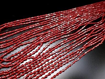 オレンジガーネット ヘソナイト ドロップカット ネックレスパーツ ブレスパーツ