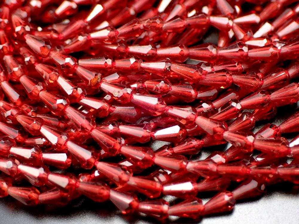 オレンジガーネット ヘソナイト ドロップカット ネックレスパーツ ブレスパーツ