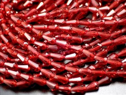 オレンジガーネット ヘソナイト ドロップカット ネックレスパーツ ブレスパーツ