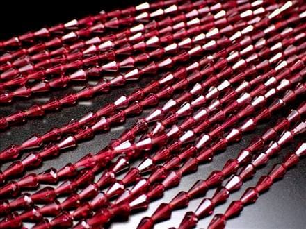 ロードナイトガーネット 柘榴石 ドロップカット ネックレスパーツ ブレスパーツ