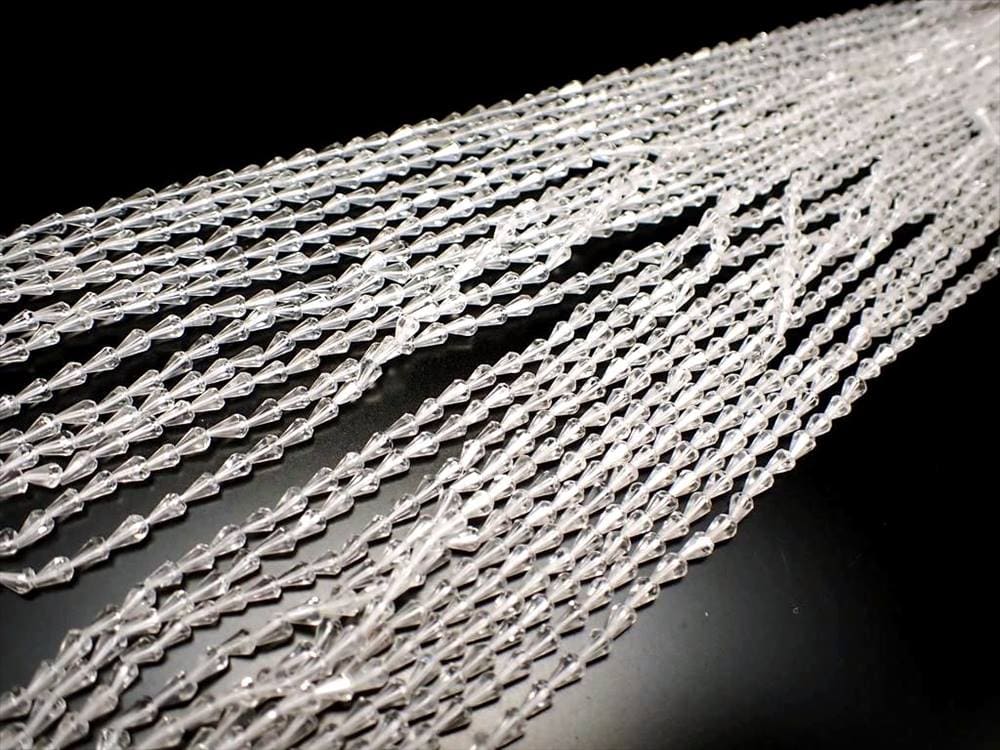 水晶 クリスタル ドロップカット ネックレスパーツ ブレスパーツ